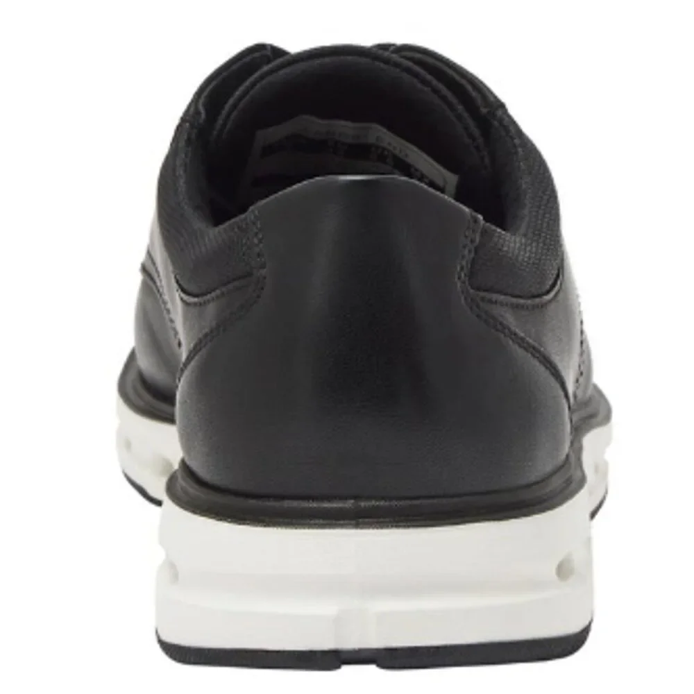 Lands' End Mens Size 11 Black Faux Leather Lace Up Sport Oxford Casual Shoes